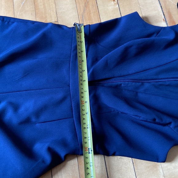 Finders Keeper navy blue wide leg deep V jumpsuit - Picture 12 of 15